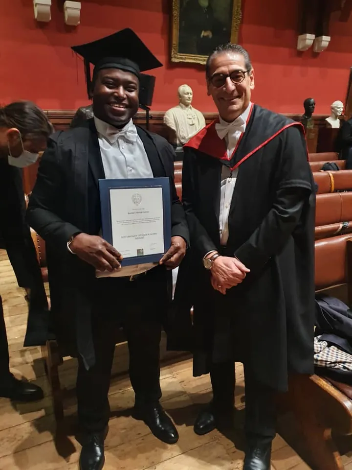 Dr. Oshodi at his University of Oxford graduation
